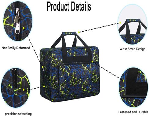 Sewing Machine Carrying Case，Sewing Machine Carrying Case Tote Bag，Universal Tote Storage Bag with Pockets and Handles, Suitable for Most Standard Singer, Brother, Janome (BLACK) in Kuwait