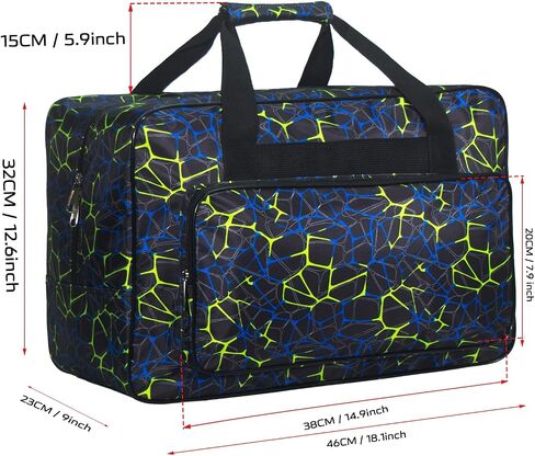 Sewing Machine Carrying Case，Sewing Machine Carrying Case Tote Bag，Universal Tote Storage Bag with Pockets and Handles, Suitable for Most Standard Singer, Brother, Janome (BLACK) in Kuwait