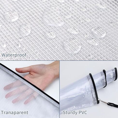 EOOUT 24pcs Mesh Zipper Pouch Bags, A4 Zipper Bags for Organizing Storage, Waterproof Zipper Pouches, Letter Size, File Bags for School, Toys, Puzzle, Board Games and Office Supplies in Kuwait