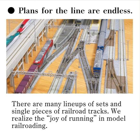 Kato USA Model Train Products Unitrack Compact Tracks (4 قطع) ، 150 مم/(6 ") دائرة نصف قطرها/45 درجة 4piece × 2pack in Saudi Arabia