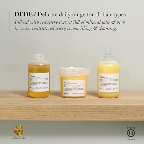 Davines Dede Shampoo ، التطهير اليومي الحساس لجميع أنواع الشعر والتوازن وإضافة لمعان in Kuwait