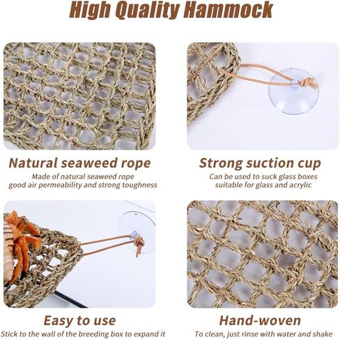 10 Pcs Bearded Dragon Tank Accessories,Coconut House with Ladder, Reptile Hammock, Reptile Vines and Plants, and Other Accessories Suitable for Gecko Chameleon Snakes Lizards,Hermit Crabs,Etc. in Saudi Arabia