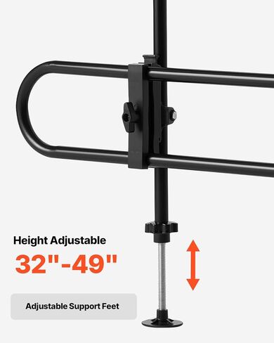 VEVOR Dog Car Barrier, Adjustable Universal-Fit Vehicle Pet Barrier for Cars, Trucks and SUVs, Easy to Install Dog Car Gate - Strong Metal Tubing Gate Divider, Keeps Pets Off Passenger Seats, Black in Saudi Arabia