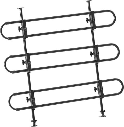 VEVOR Dog Car Barrier, Adjustable Universal-Fit Vehicle Pet Barrier for Cars, Trucks and SUVs, Easy to Install Dog Car Gate - Strong Metal Tubing Gate Divider, Keeps Pets Off Passenger Seats, Black in Saudi Arabia