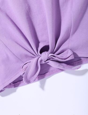 oklady Girls Clothes Solid Color Ruffle Sleeve Shirts with Tie-Dye Pants 2 Piece Set Summer Clothes for Girls 7-14 in Kuwait