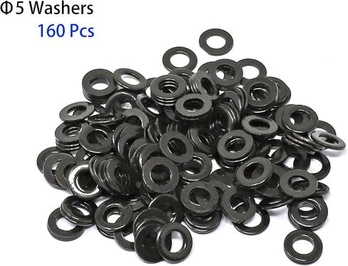 iexcell 50 Pcs M6 x 30mm Thread Pitch 1 mm Alloy Steel 10.9 Grade Hex Socket Button Head Cap Screws Bolts Kit, Black Oxide Finish in Kuwait