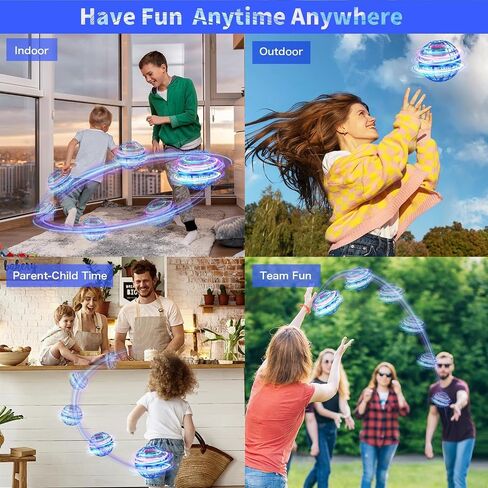 Galaxy Ball 2024 Model, Flying Orb Ball Toys, Soaring Hover Boomerang Spinner Hand Controlled Mini Drone, Cosmic Globe Spinning Outdoor Fly Toy Birthday Gift Cool Stuff for Kids Boy Girls(Blue) in Saudi Arabia