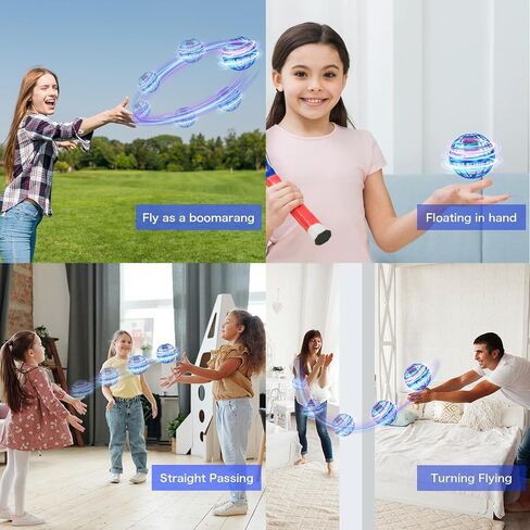 Galaxy Ball 2024 Model, Flying Orb Ball Toys, Soaring Hover Boomerang Spinner Hand Controlled Mini Drone, Cosmic Globe Spinning Outdoor Fly Toy Birthday Gift Cool Stuff for Kids Boy Girls(Blue) in Saudi Arabia