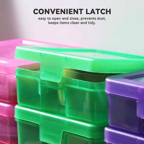 Small Plastic Storage Containers Clear Arts & Crafts Storage Boxes & Organizers Stackable Small Containers With Lids For Organizin (Set 1) in Saudi Arabia