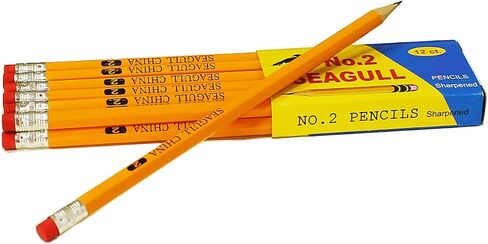 576 Count Bulk Pack Pencils مسبقًا مع محو المحو بأقلام أصفر بلوك لمستلزمات مدرس المدارس ، أقل 2 أقلام الرصاص لكتابة رسم رسم ، تفضل بحفل الأطفال (4 صناديق من 144) in Kuwait