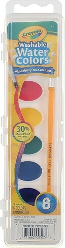 Crayola Washable Watercolor Paints, 8 Primary Colors (Pack of 4) in Saudi Arabia