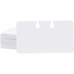 Paper Junkie 200-Pack Blank Notched Rotary File Card Refills, (Rotary Holder and Dividers Not Included), 2 1/4 x 4 Inches