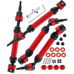 RC for 1/10 Senton/Granite/Vorteks 4x4 3S BLX&Mega 550,#45 Steel Upgrades Part Front Rear Driveshaft Drive Shaft CVD Axles,Titanium