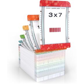 Multiplication Flash Cards from 0 to 12, Complete Set of 169 Cards