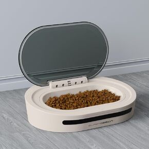 Automatic Cat Feeder, Dustproof Cat Food Bowl with Infrared Sensor Cover, Dual Power Supply Auto Cat Feeder for Indoor & Camping, Automatic Pet Feeder Easy to Use