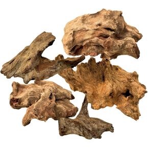 8 oz Mini Driftwood - Natural Coral Driftwood for Aquarium (2-5 Inches) | Assorted Shapes | Fish Tank & Reptile Terrarium Decor | Driftwood Branches for Aquarium Decoration