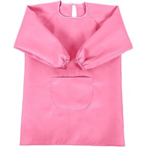 Thinp Kids Art Smock ، أطفال يرسمون ساحة بأكمام طويلة وجيوب مقاومة للماء أطفال يطبخون مآزر الطلاء