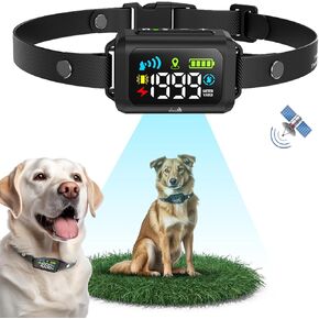 My Pet Command GPS Dog Collar Fence System New Generation Dec 2024 Wireless Perimeter Fence for Dogs Containment System Boundary Easy Setup Outdoor Fence Waterproof Rechargeable with Training Whistle