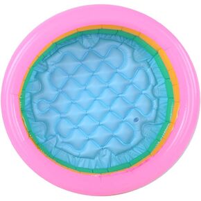 Inflatable Kiddie Pool, Swimming Pool For Kids, PVC Inflatable Swimming Pool with 3PCS Colorful Inflatable Floor Kiddie Pool Inflatable Pool for Children, Infants and Baby Boy(Small)