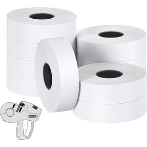 Feekoon White Pricing Labels Compatible with Monarch 1131 Price Gun, 10 Rolls of 25,000 Labels, 0.75" x 0.4375"