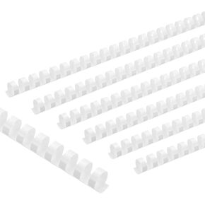 PATIKIL 16mm (5/8") Plastic Binding Combs, 100 Pcs 21 Rings Comb Binding Spines 120 Sheet Capacity Letter Size for Binding Paper Sheets Notebook Calendar Picture Album, Blue
