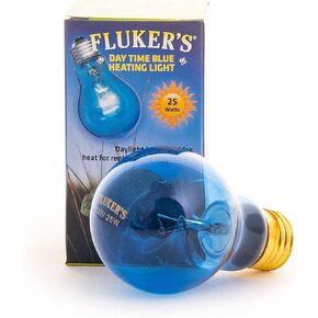 Fluker's Reptile Incandescent Blue Daylight Bulb for Reptiles and Amphibians, 25 Watt