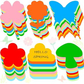 108pcs Spring Bulletin Board Decorations Flower Cutouts Paper Flowers for Crafts Spring Cutouts Classroom Decoration Cut-Outs for Teachers Kids DIY School Classroom Home Party Decor