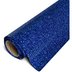 Siser Glitter HTV 12"x3ft Roll (Royal Blue) Iron on Heat Transfer Vinyl