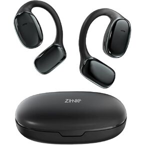 ZIHNIC S11A Translation Earphones – 3 Smart Translation Modes, Real-Time Language Assistance Supports 138 Languages, IPX5 Waterproof, Effortless Communication in Travel & Business-Black
