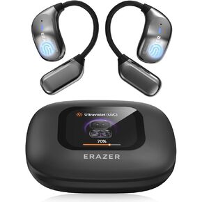 AI Language Translator Earbuds, XF23 AI Headphoes 3-in-1 Translation Earbuds, 135 Languages Real-time Two-Way Translation Bluetooth 5.4 Open Ear Headphones, for Travel Business Learning, Black