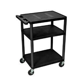 Luxor - 34"H AV Cart - Three Shelves (LE34-B)