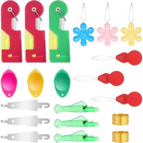 20 PCS Needle Threader, Needle Threaders for Hand Sewing Embroidery Needle Threaders Sewing Needle Threader Tool Simple Needle Threader for Sewing Machine, Embroidery Floss, DIY Craft Project