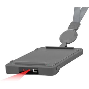 OBZ Portable Bluetooth Barcode Scanner, Wearable Card Style Bluetooth & 2.4G Wireless Bar Code Scanner, Samll 1D 2D QR Code Scanner Work with iOS, Windows, Mac OS, Android, Phone, Tablet or Computers