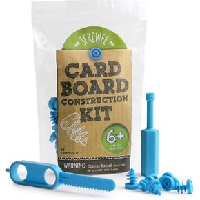 JumpOff Jo - Cardboard Construction Kit – 36 Screws, Screwdriver, Cardboard Saw – STEM, Montessori Toys Building Sets, Creative Craft Kits, Engineering Arts, Toys for Ages 6 and Older