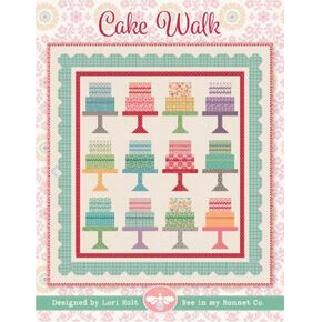 Riley Blake It's Sew Emma Cake Walk Quilt Pattern by Lori Holt of Bee in My Bonnet, Creative and Unique Quilt Pattern.
