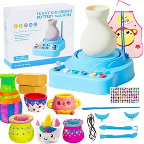 MOMJOY Pottery Wheel Toys for Ages 8-13, Pottery Wheel for Kids and Adults - Arts and Crafts for Kids Ages 8-12,Pottery Wheel Kit for Beginners,Birthday Gift for Boys and Girls