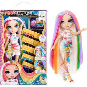 Rainbow High Hair Chalk & Style Amaya - Rainbow 11" Doll. Washable Rainbow Hair Chalk, Color, Style, Play, Rinse & Repeat. Great Gift for Kids 4-12+