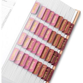 Mr. Pen- Bible Tabs, 75 Tabs, Rose Ombre, Gold Foil Embossed Lettering, Laminated Bible Tabs for Women and Men, Bible Tabs for Study Bible Index Tabs, Bible Book Tabs, Bible Labels Tabs