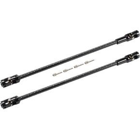 2-Pack Cut to Length Drive Shaft, Stainless Steel 68-229mm Severable Ruled Universal Joint Driveshaft for 1/10 RC Crawler LCG Rigs Sportys Scalers GSPEED Capra UTB10 SCX10 Pro TRX4