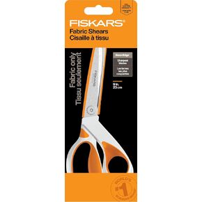 Fiskars RazorEdge Fabric Scissors - 8" Heavy Duty Fabric Shears with SoftGrip Ergonomic Handle, Premier Grade Stainless Steel Blades