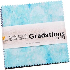 Linda Ludovico Stonehenge Pradations II Crystal Chips 42 5 بوصة سحر المربعات حزمة Northcott ، متنوعة ، Cgrad42-470