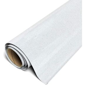 Siser Glitter HTV 11.8" x5ft Roll - Iron on Heat Transfer Vinyl (White)
