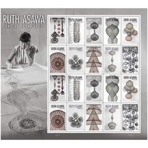 Ruth Asawa, Artist (Sheet of 20) First-Class Mail Forever Postage Stamps 2020 Scott #5504-5513