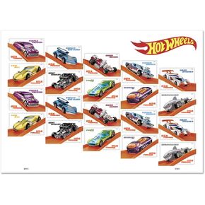 2018 Hot Wheels Cars Sheet of 20 Forever Postage Stamps Scott 5330