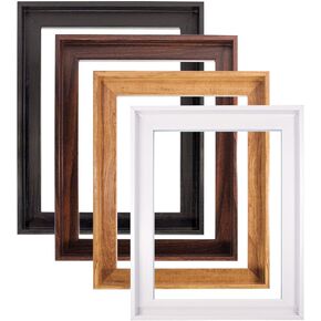 Floater Frame for Finished Canvas 1.25" Depth Custom Floater Frame Kit for Stretched Canvas Picture Oil Paintings Artwork Canvas Floating Frame Wall Art Decor Finished Canvas 24"x30"