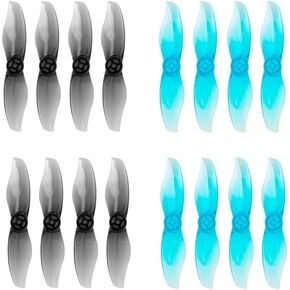 16Pcs Gemfan 2015 2-Blades Props Whoop Drone Propellers with 1.5mm Shaft Hole Compatible 1103 Brushless Motors for 2S Tiny Whoop 2inch Toothpick FPV