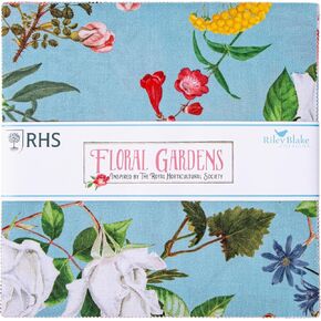 Floral Gardens The Royal Horticultural Society 42 10-inch Squares Layer Cake Riley Blake 10-14360-42