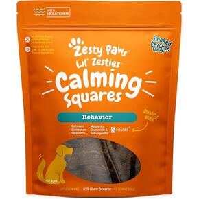 Zesty Paws Flavored Soft Chews - Calming for Dogs Anxiety Composure Relief with Ashwagandha Melatonin Chamomile Passionflower Dog Stress Separation Aid for Fireworks and Thunder 20 oz…
