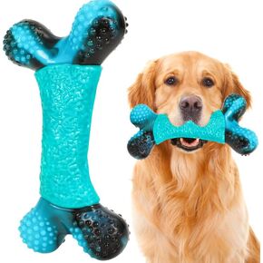 Dog Toys for Aggressive Chewers Indestructible Dog Toys Durable Dog Chew Toys for Large/Medium Breed, Real Bacon Flavored Best Dog Toys to Keep Them Busy