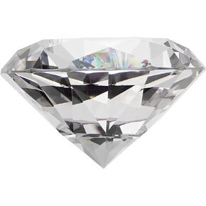 100mm Clear K9 Crystal Diamond Paperweight for Home Decor, Office, Wedding Centerpieces, Party Favors, Gifts.
